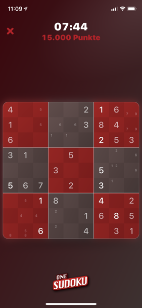 Classic Sudoku in 9x9.