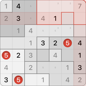 7x7 Chaos Sudoku solving step 10