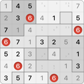 7x7 Chaos Sudoku solving step 12
