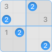 4x4 Sudoku puzzle step 3