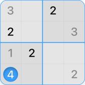 4x4 Sudoku puzzle step 4