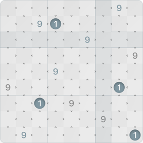 9x9 Comparison Sudoku Solution Step 5