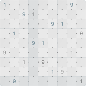 9x9 Comparison Sudoku Solution Step 6