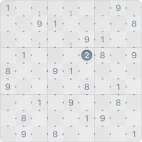 9x9 Comparison Sudoku Solution Step 8