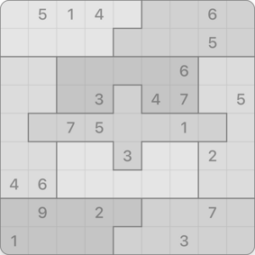 9x9 Jigsaw Sudoku