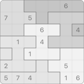 7x7 Jigsaw Sudoku Starting Point