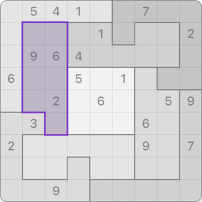 9x9 Jigsaw Sudoku