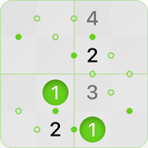 4x4 Kropki puzzle step 5