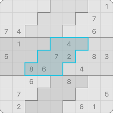 A 9x9 Stair Step Sudoku puzzle
